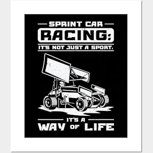 Sprint Car Dirt Track Racing Posters and Art